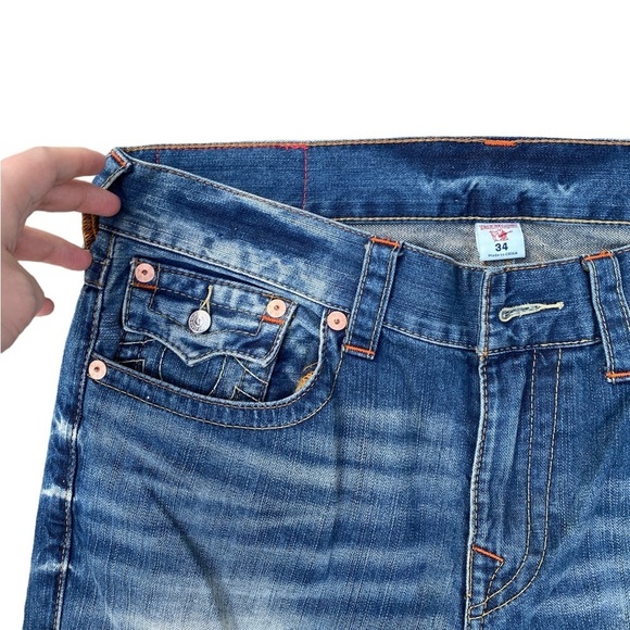 True Religion Jeans Size 34 SLIM Blue - Picture 9 of 9